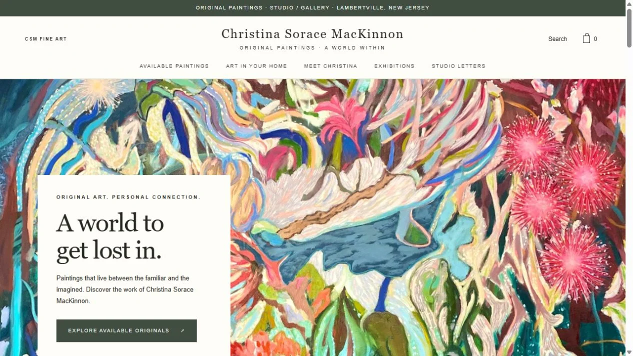 Actual Christina: collector experience screen or supplied artwork